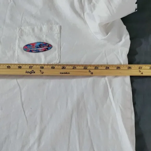 Vineyard Vines Long Sleeve Men XXL Whale Pullover Spellout Shirt Y2K Retro *READ - Picture 6 of 10